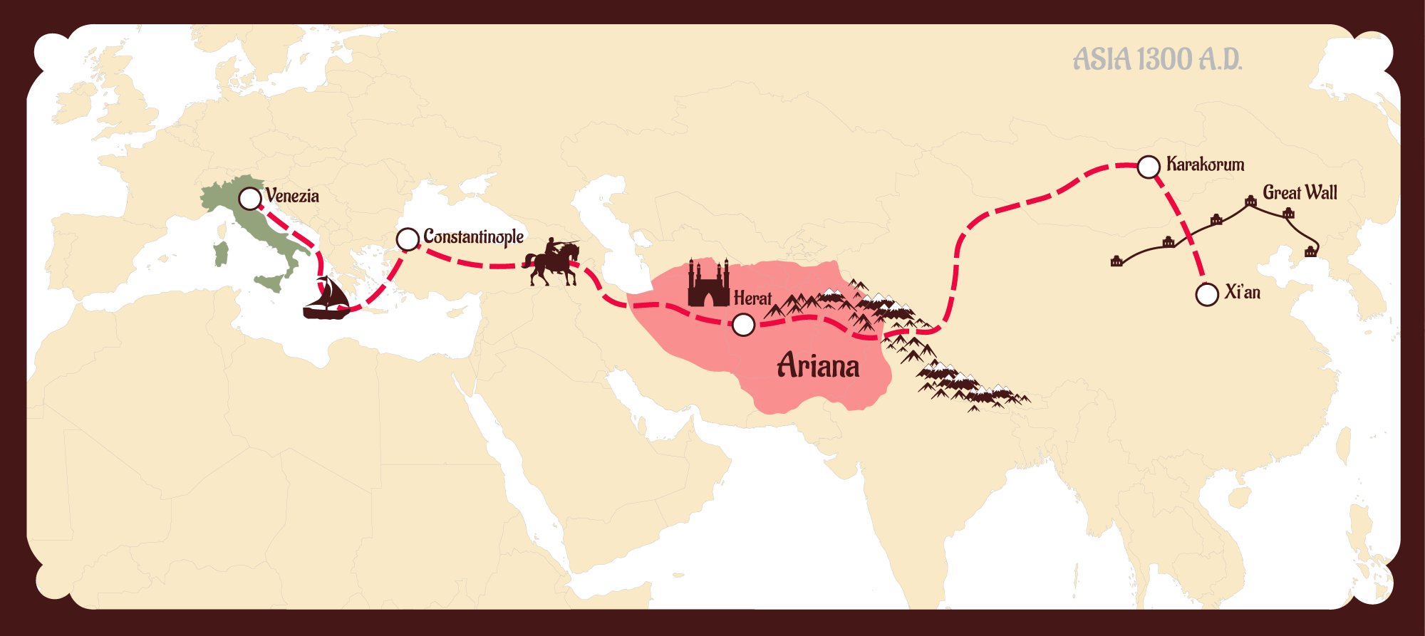 Бокс великий шелковый путь. Великий шелковый путь Крым. Великий шелковый путь 14 век.