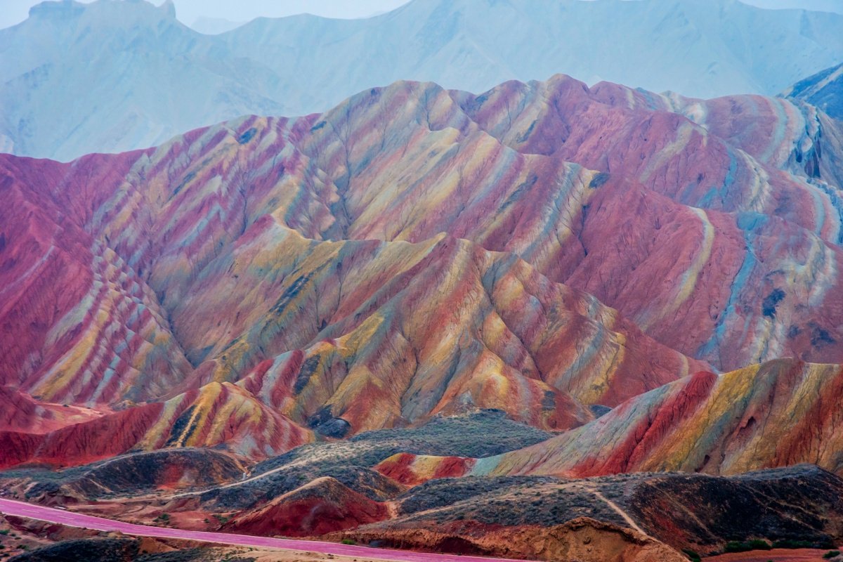 Цветные горы казахстан