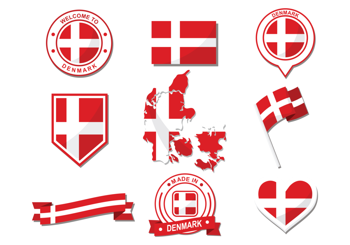Датские символы. Символы Дании. Флаг Дании. Символ дании