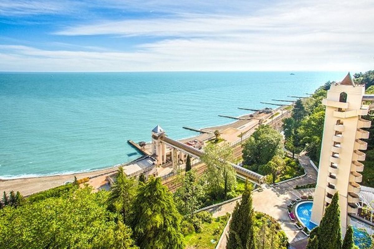 Пляж санатория мыс Видный