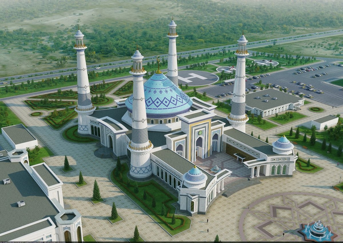 Самая большая мечеть в туркменистане