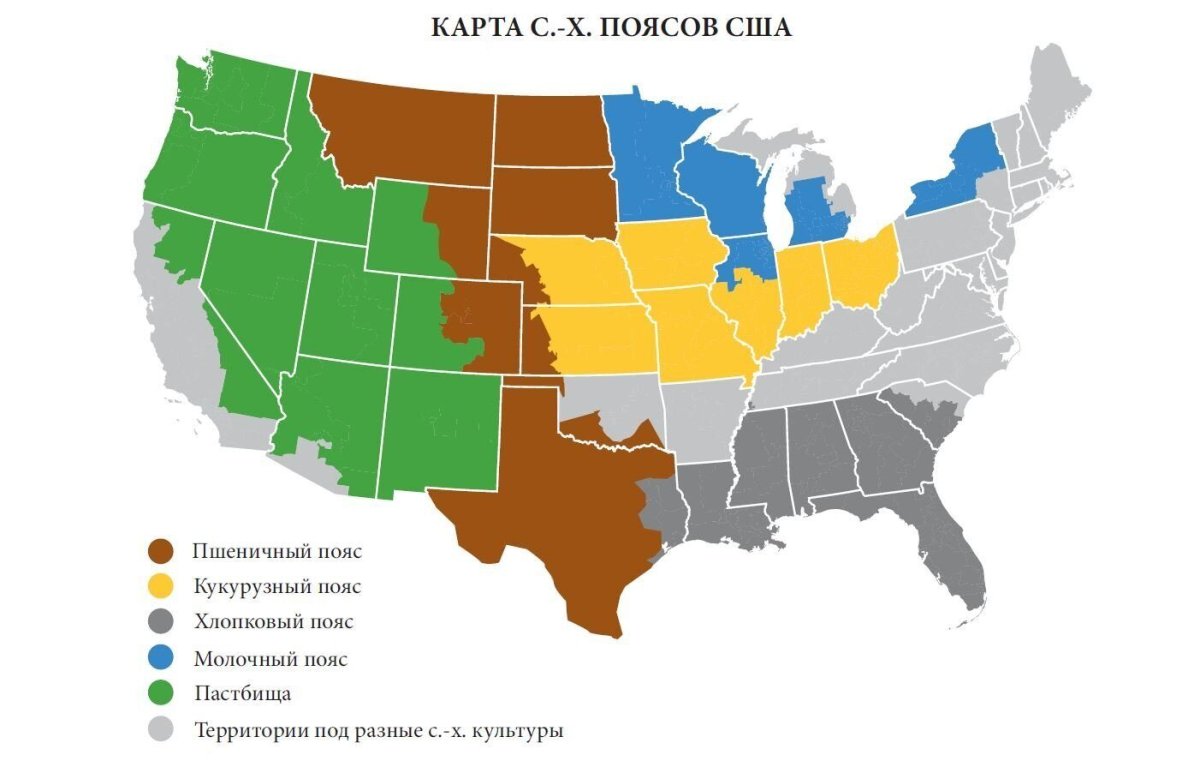 Сельское хозяйство США кукурузный пояс