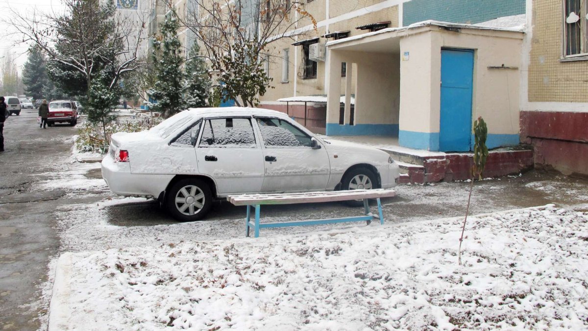Снег в узбекистане