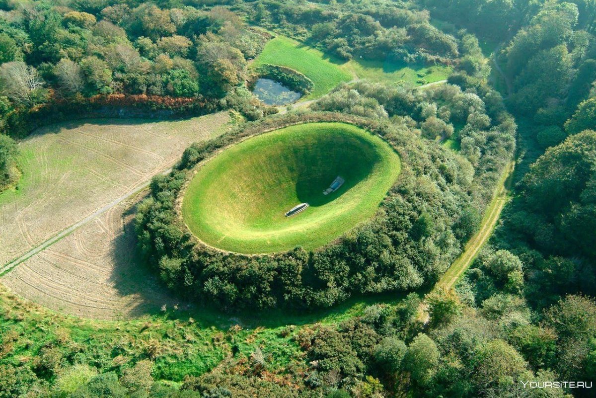 Небесный сад в кратере, Ирландия