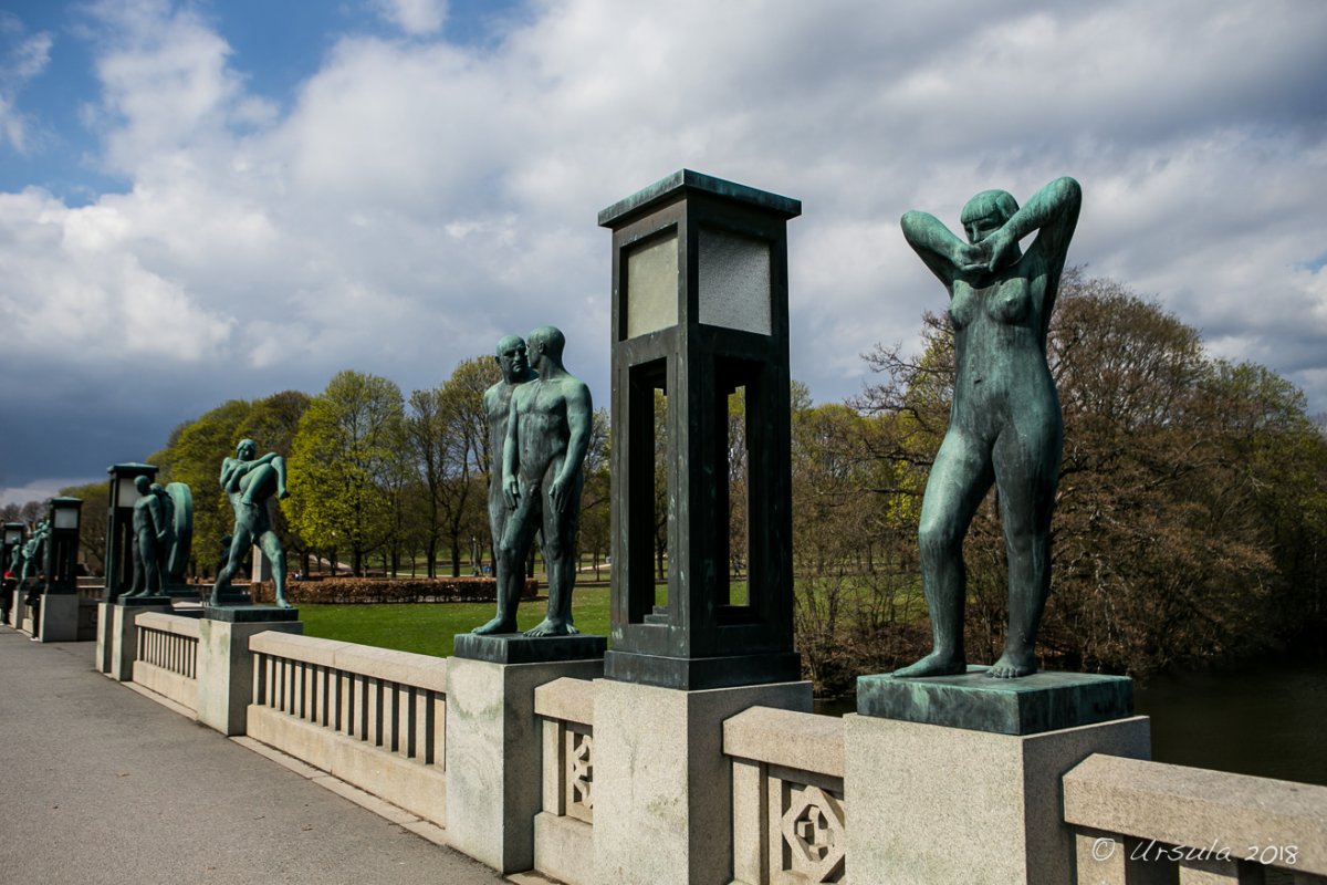Парк скульптур в норвегии