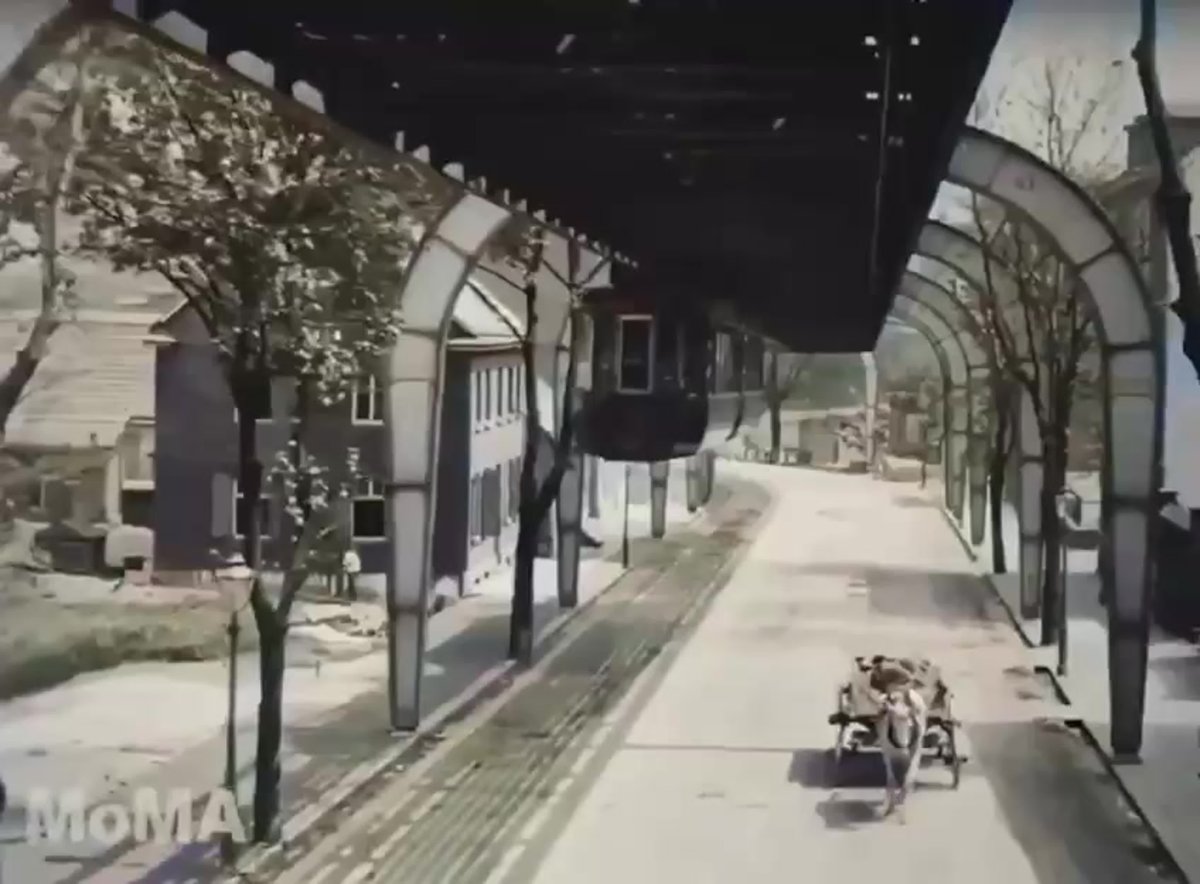 Подвесная дорога в Германии 1902