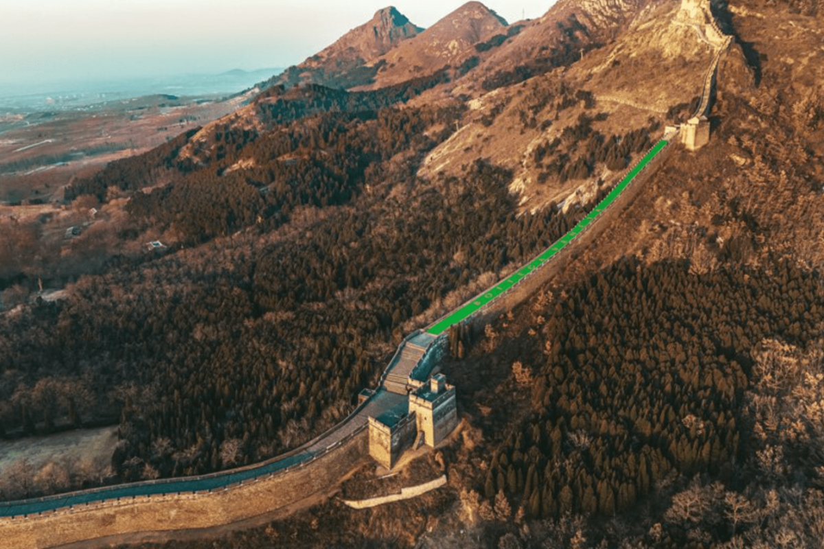Великая зеленая стена в китае