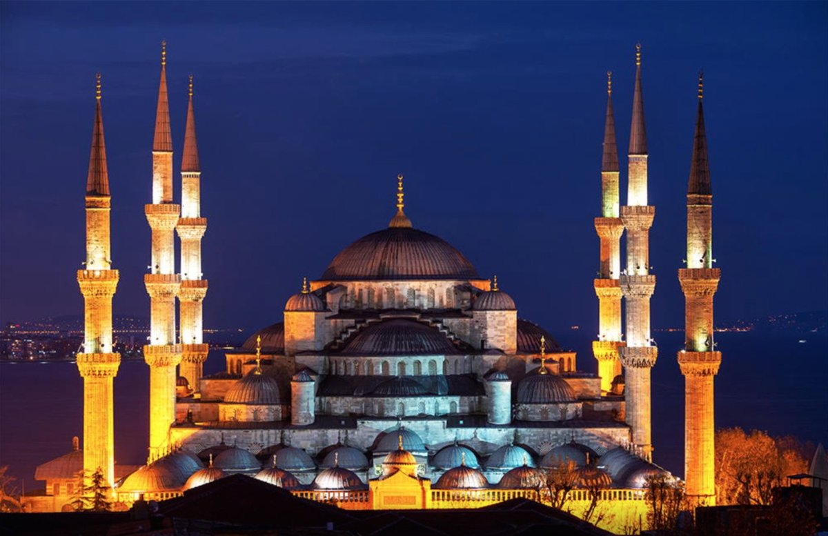 Sultan Ahmet Mosque 8 Blue Rainy Day photo