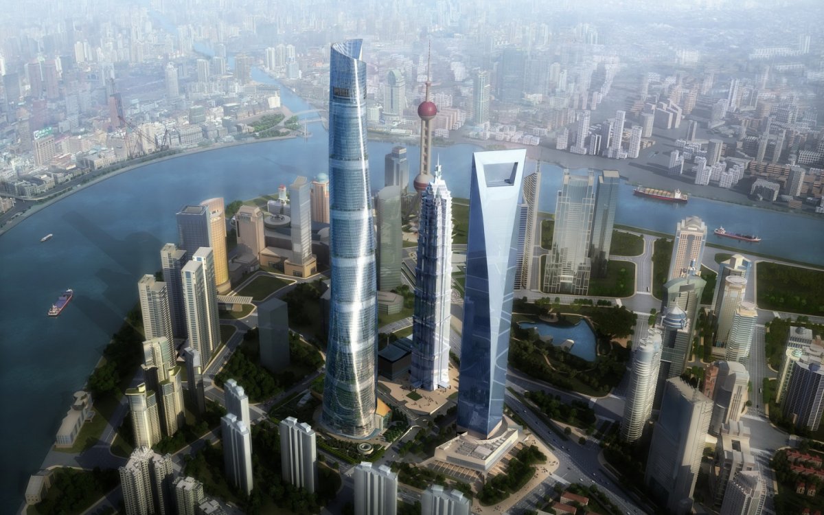 Шанхайская башня Shanghai Tower Китай.