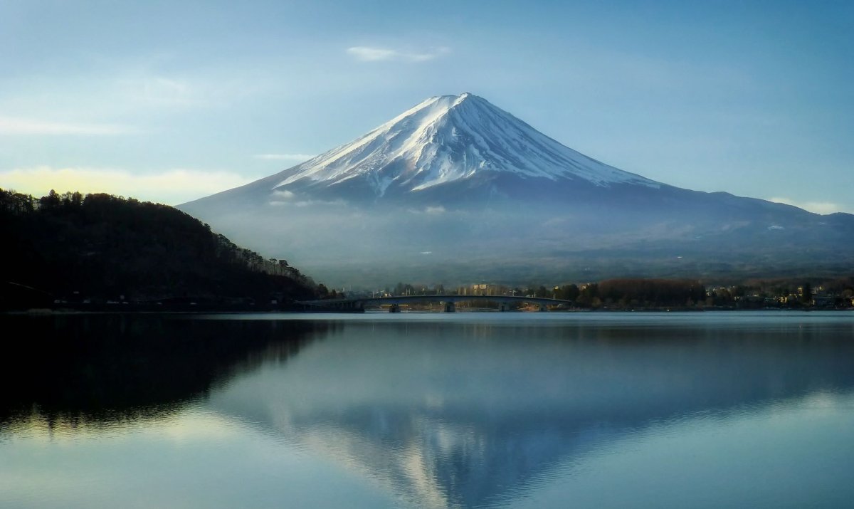Самая большая гора японии