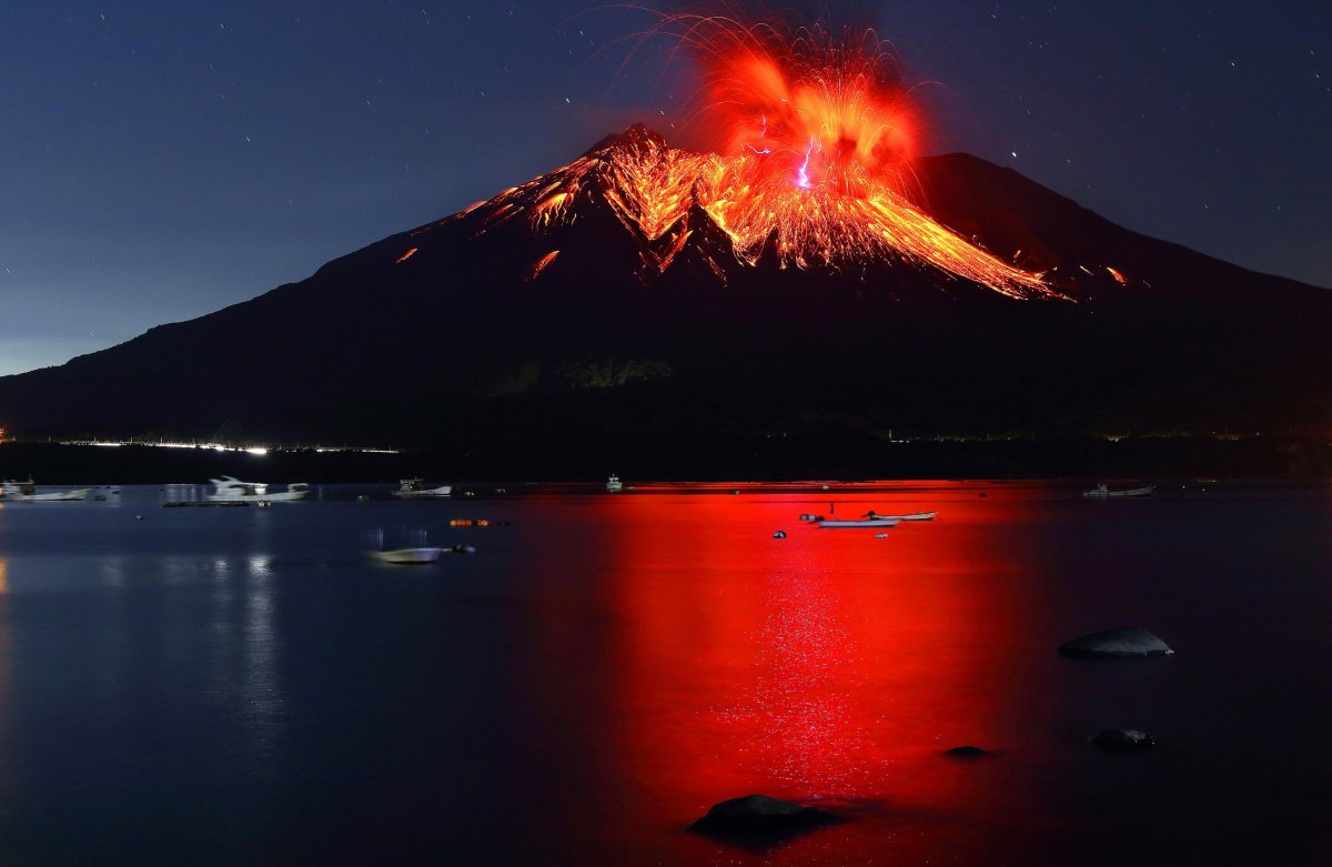 Самый известный вулкан японии