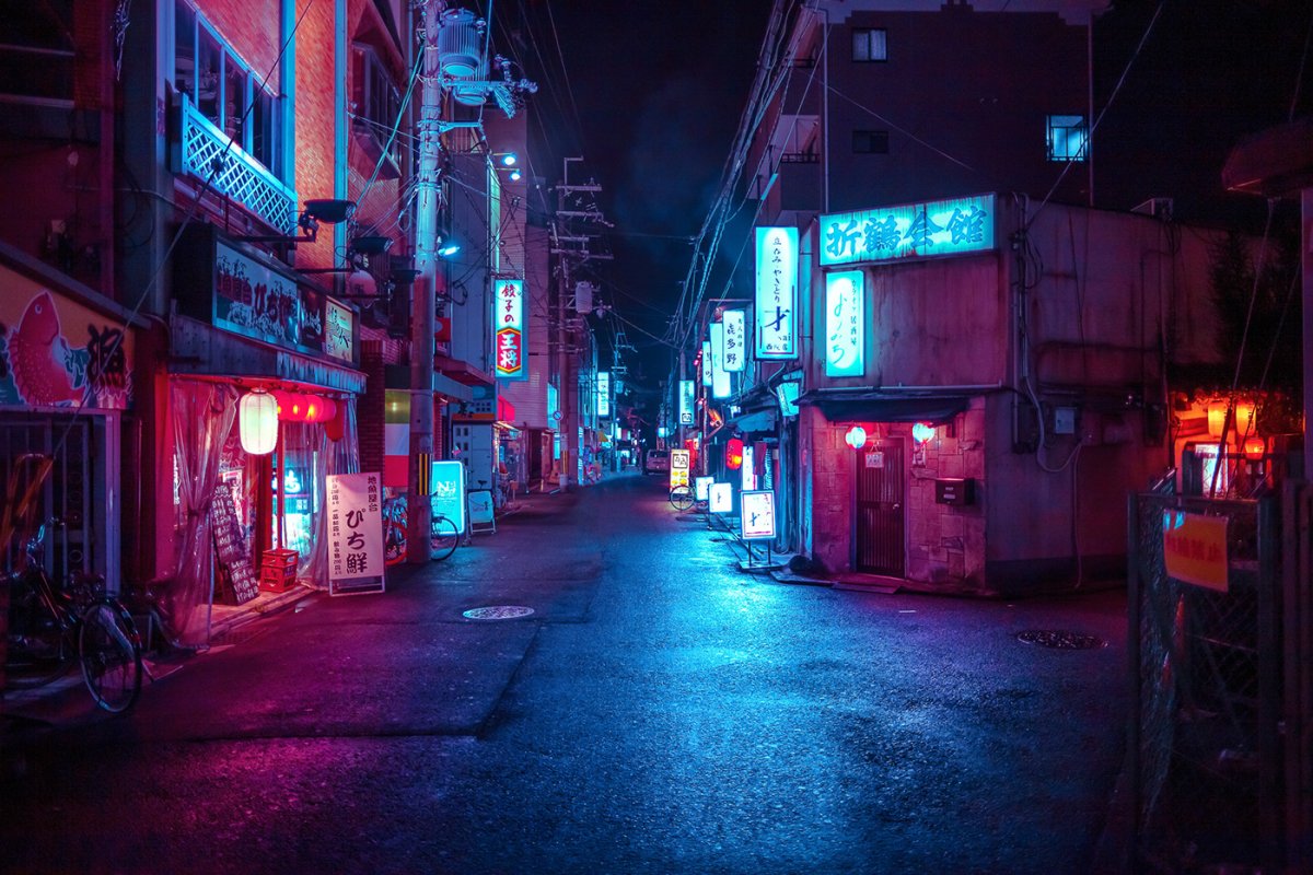 Япония ночью токио