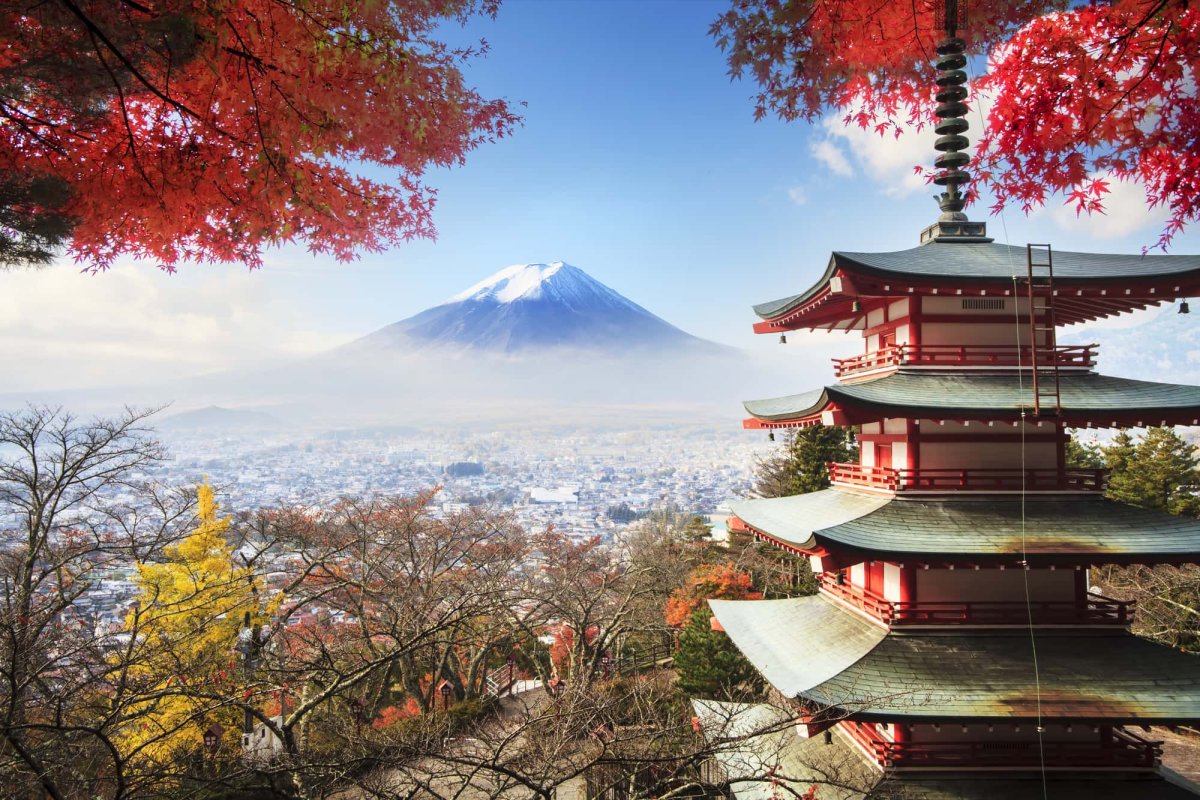 Самая популярная гора в японии