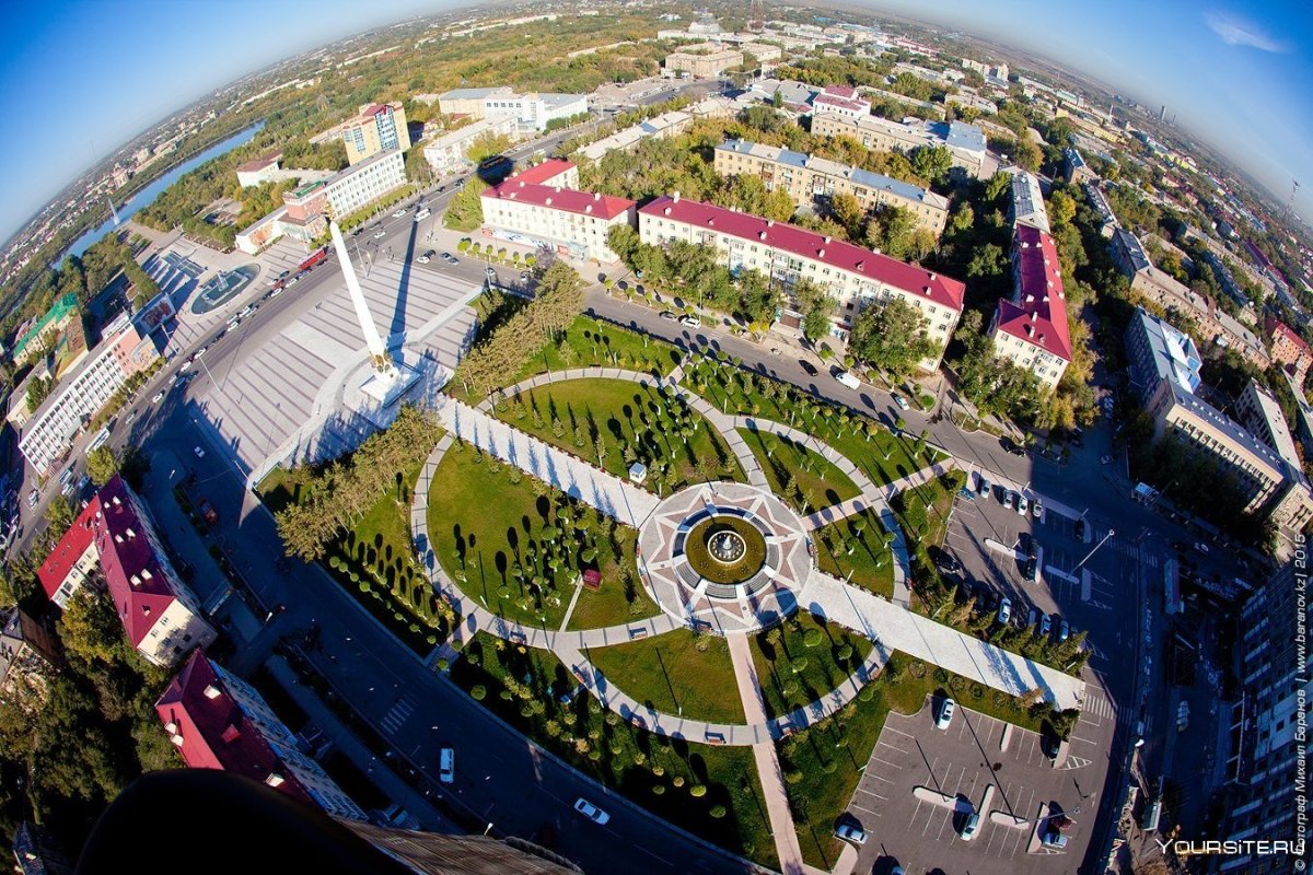 Осеннее поле с высоты