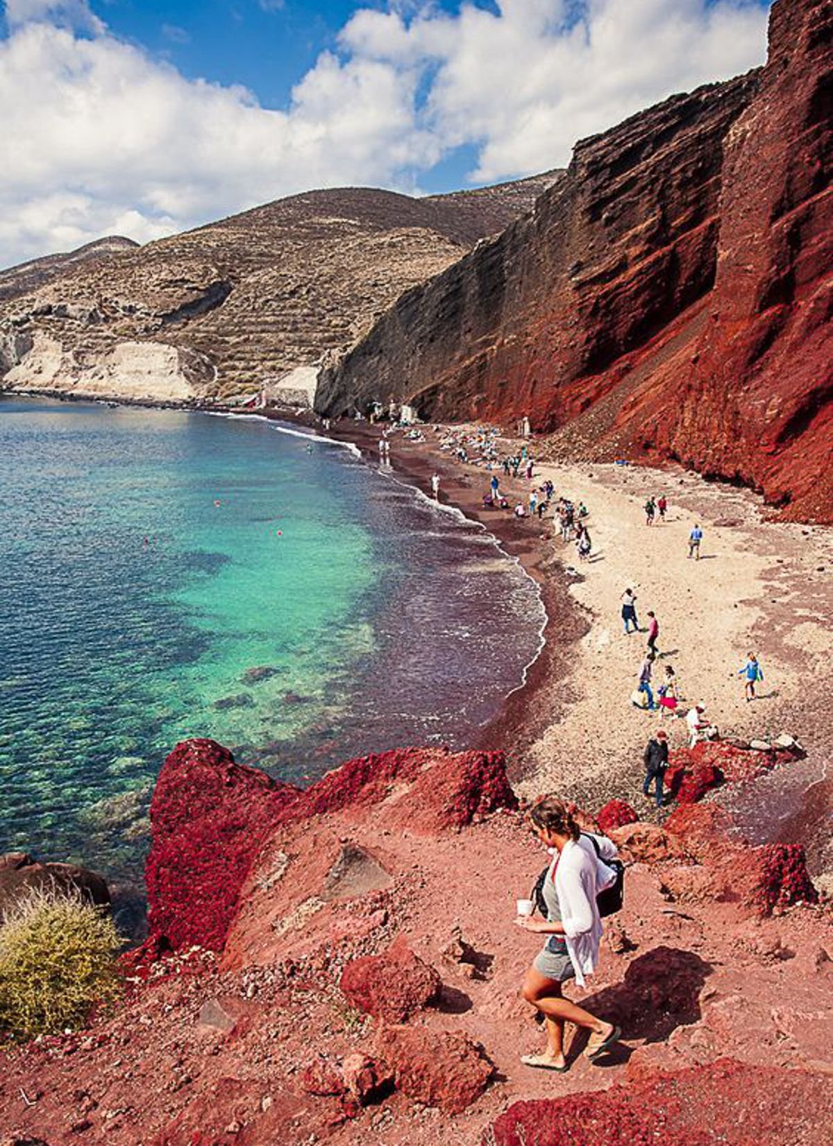 Красный пляж (Red Beach), Крит, Греция.