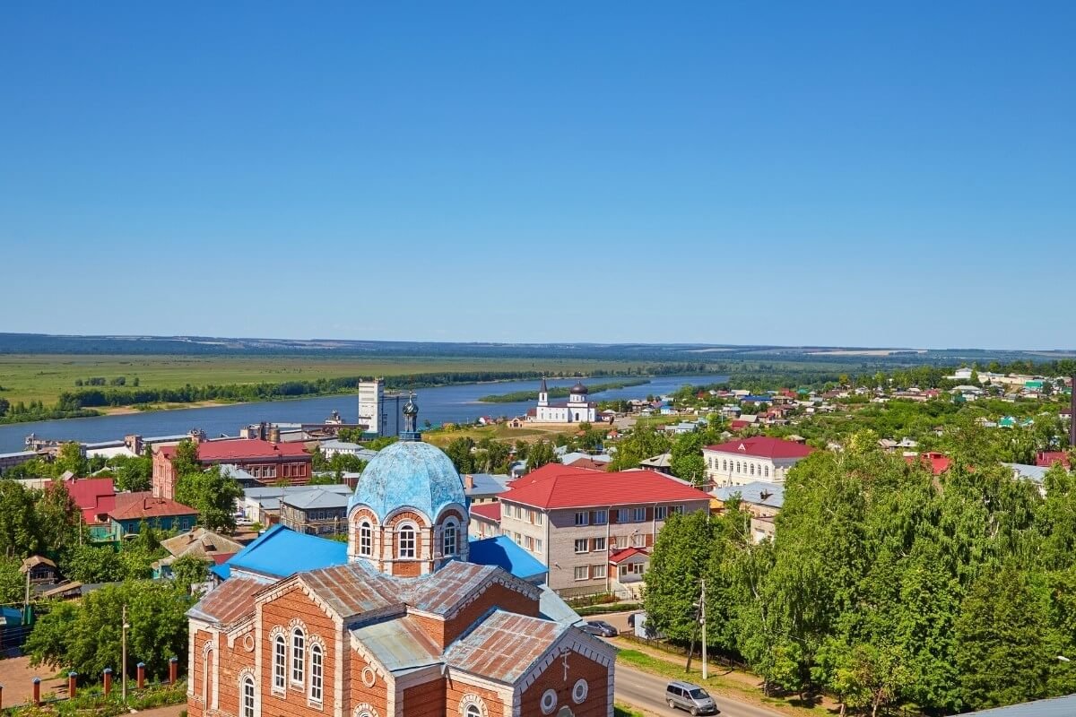 Бирск вид с воздуха