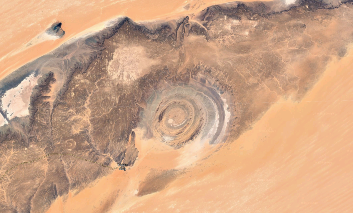Сахара на глазок. Структура ришат в Мавритании. Структура ришат глаз Сахары. Ришат (глаз Сахары). Мавритания. Ришат Мавритания пустыня.