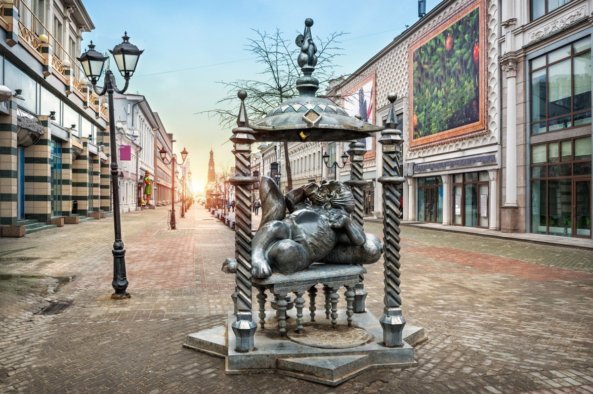 Кот Казанский памятник в Казани