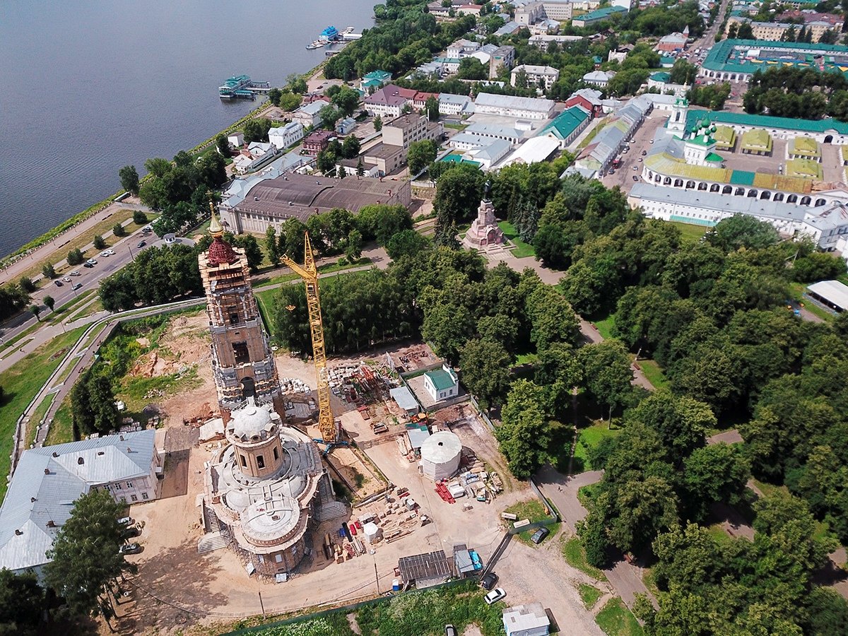 Костромской кремль сайт. Кострома Костромской Кремль. Кострома воссоздание храма.