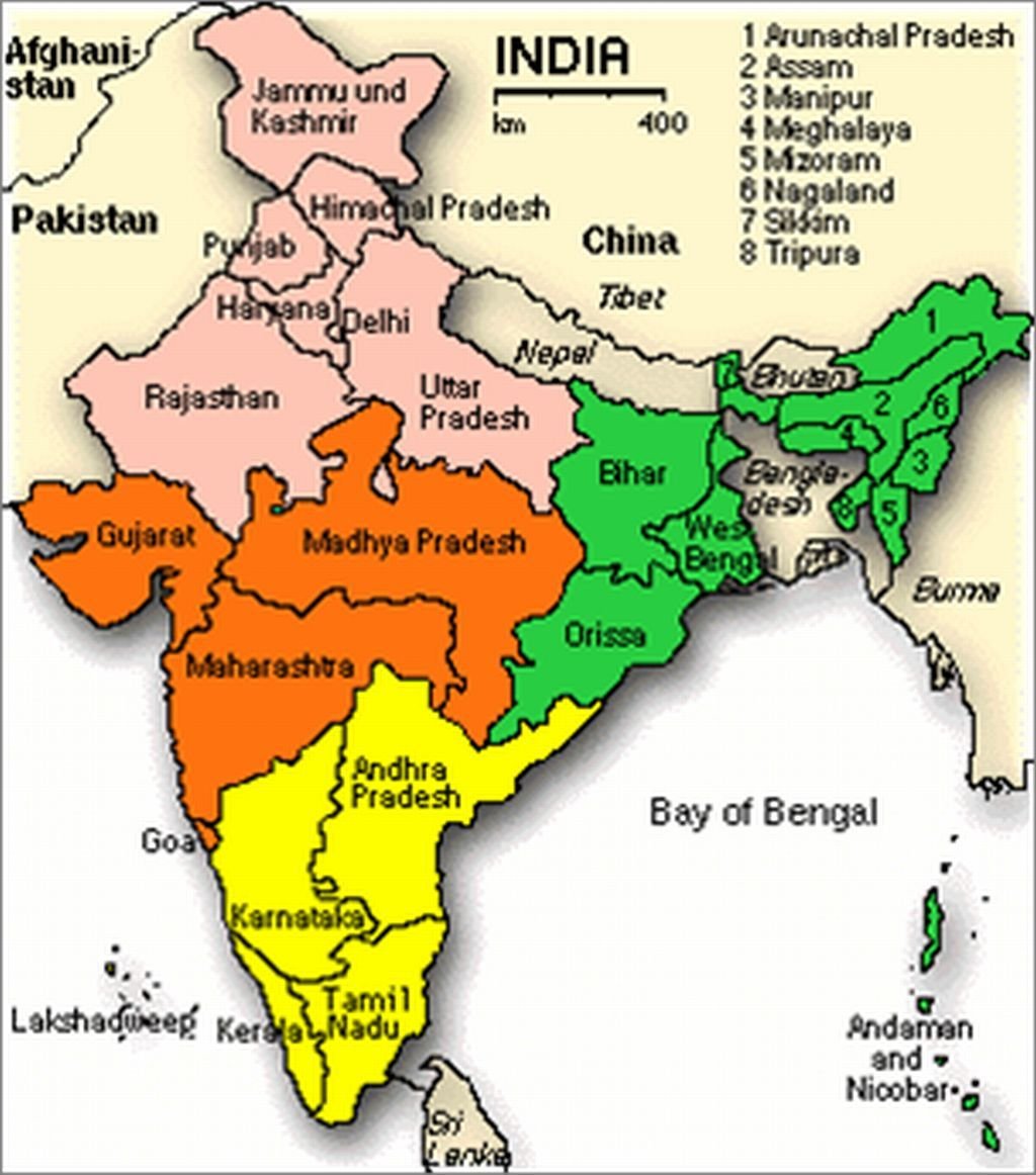 Регион индии. Административное деление Индии карта. Административно-территориальное деление Индии карта. АТД Индии карта. Индийские княжества в Индии на карте.
