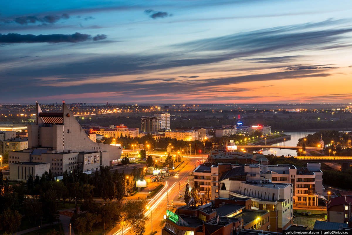 Омск с высоты птичьего полета