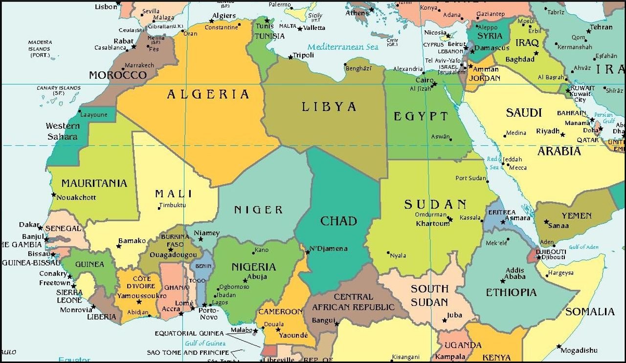 республика катар на карте мира