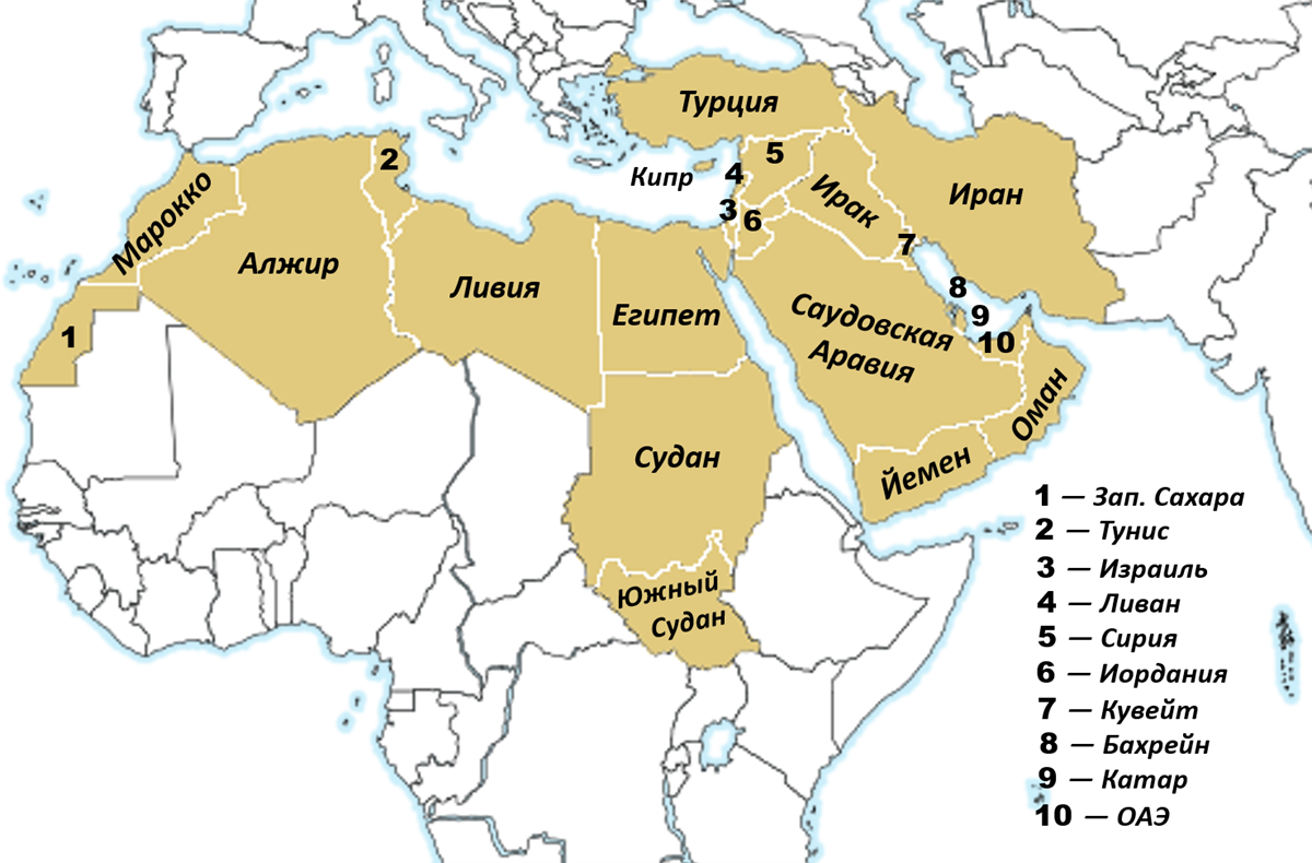Саудовская аравия алжир. Карта стран Северной Африки и ближнего Востока. Карта государства Ближний Восток и Северная Африка. Карта среднего Востока и Северной Африки. Северная Африка и средний Восток.