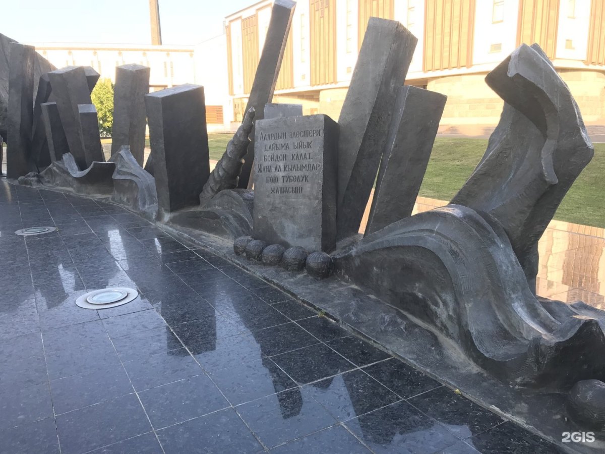 Памятник трагедия народов на Поклонной надпись