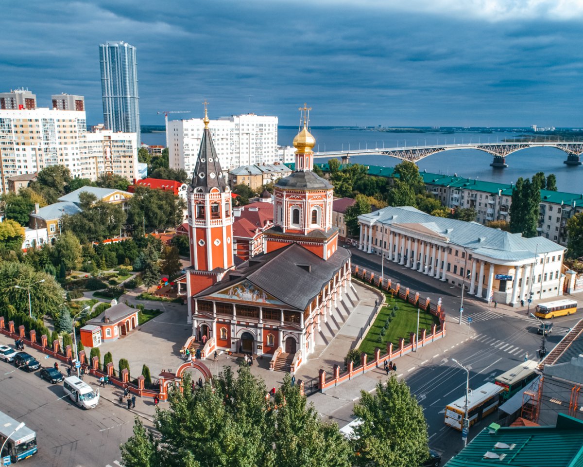 Троицкий собор Саратов сверху