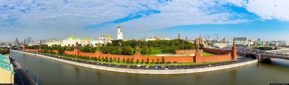 Московский Кремль панорама с воздуха