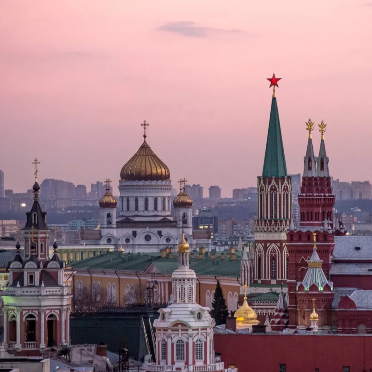 Красная площадь храм Христа Спасителя
