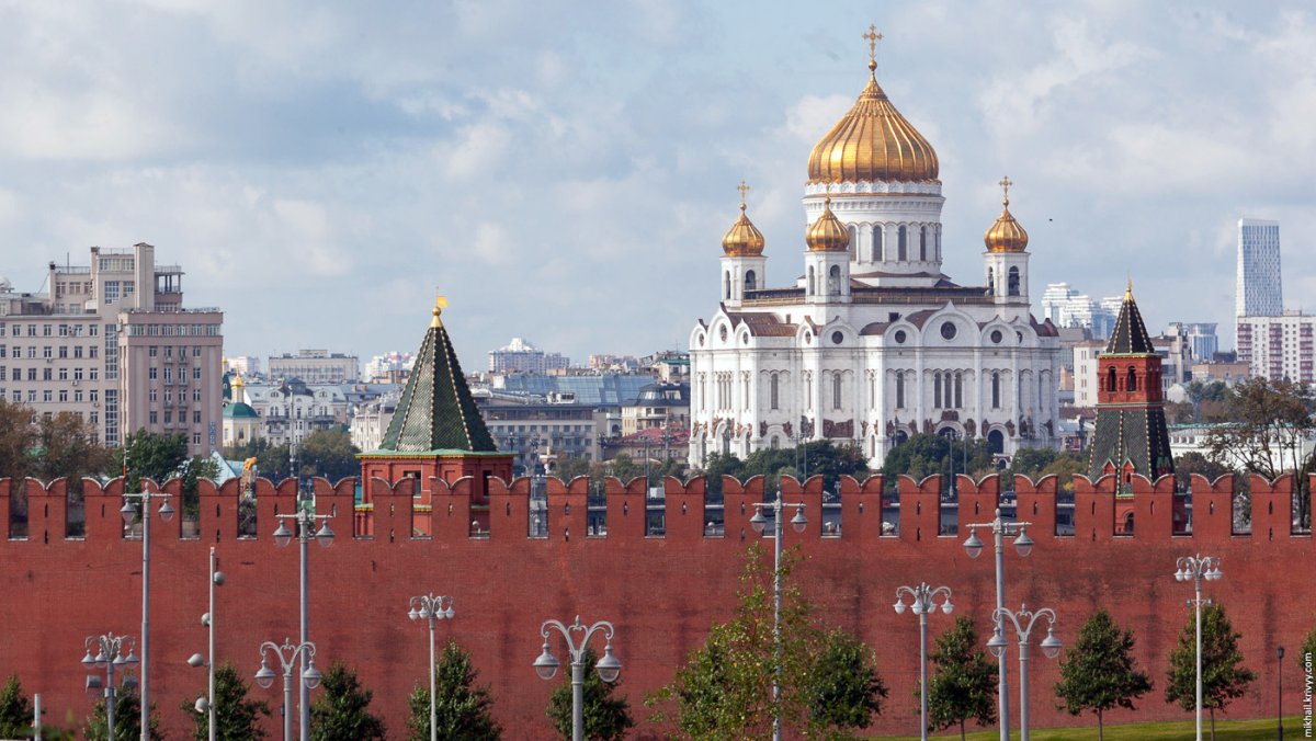 Красная площадь храм Христа Спасителя