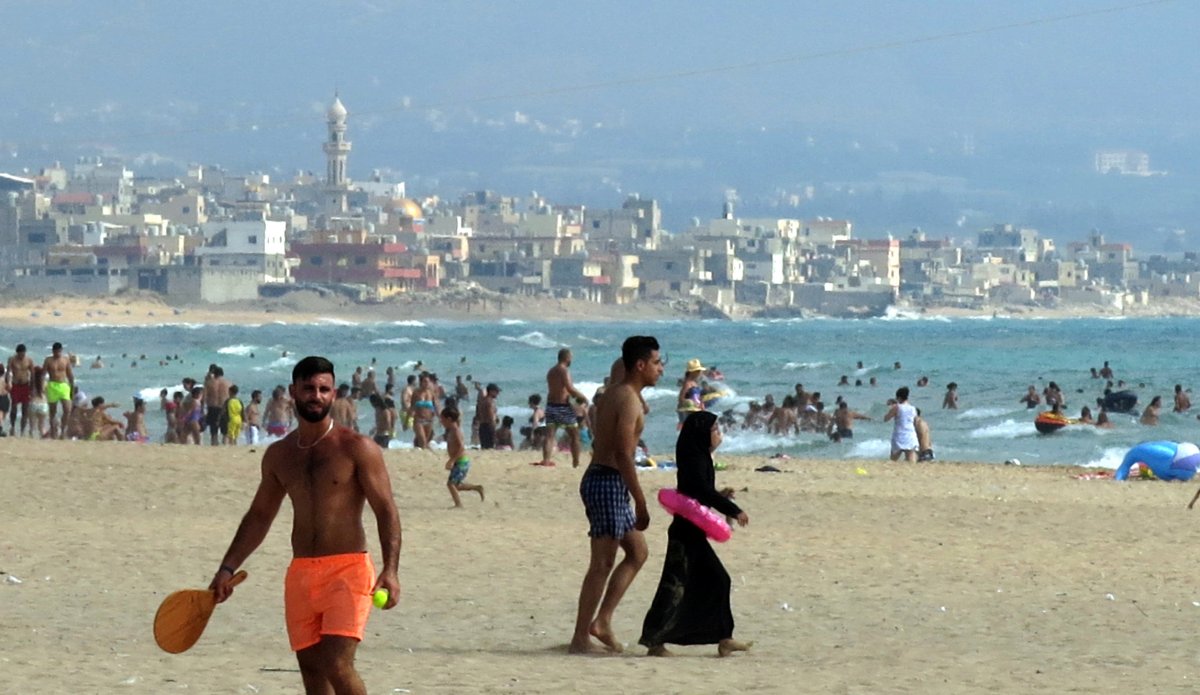 Beach Lebanon people fat