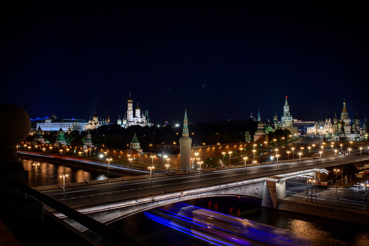 Ночной Кремль Звенигород