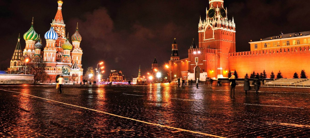 Красная площадь ночью