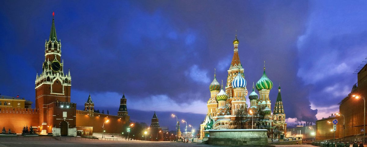 Панорама красной площади в Москве