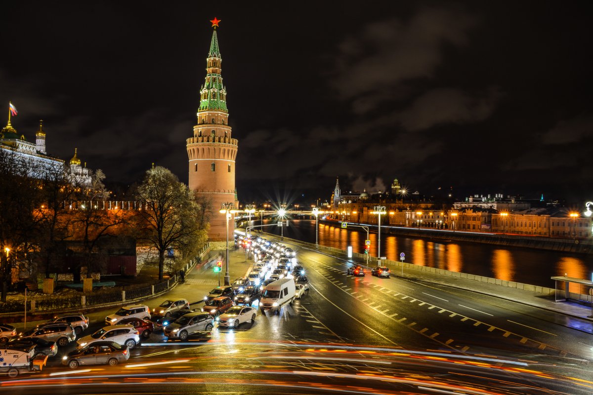 Пейзаж ночной Москвы