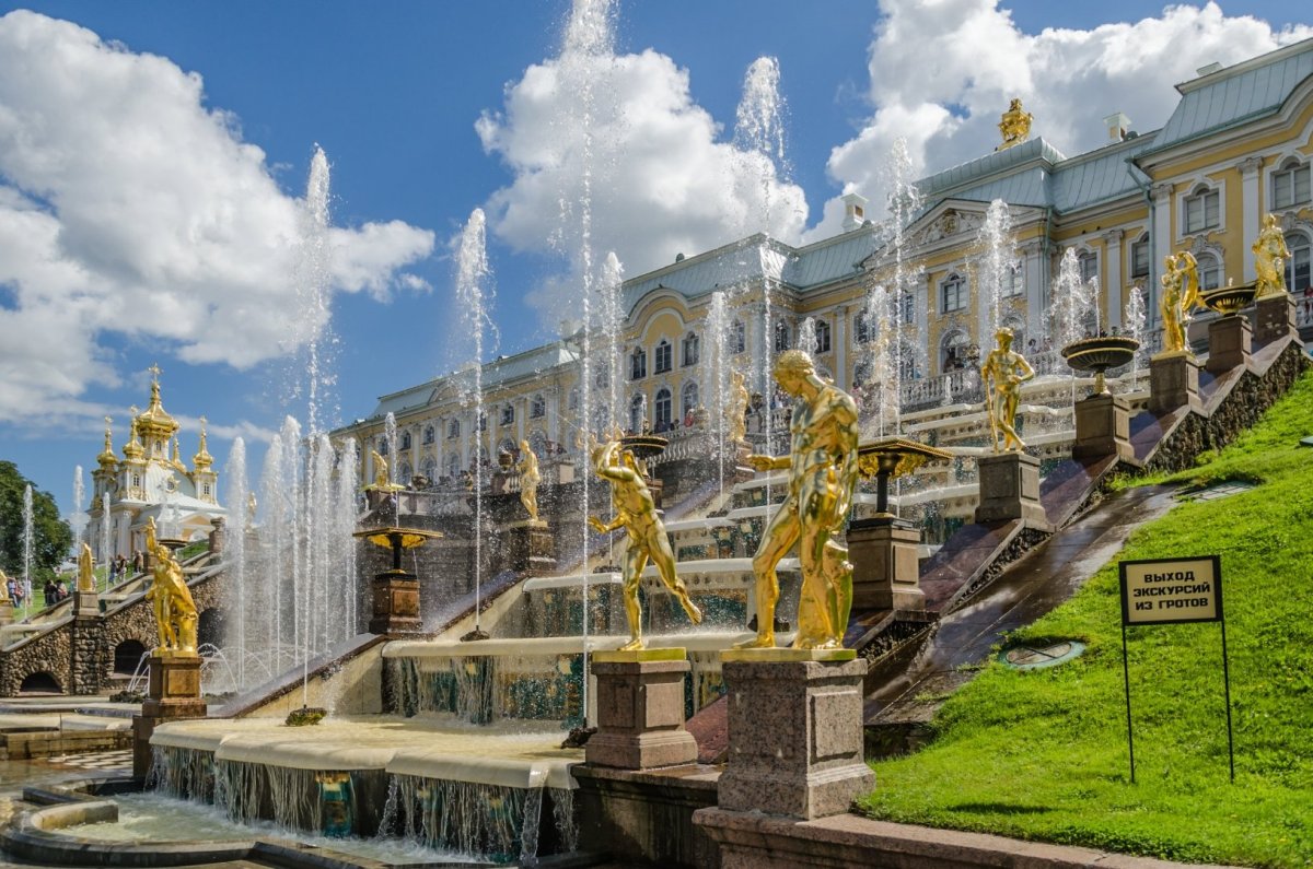 Петергоф фонтаны большой Петергофский дворец