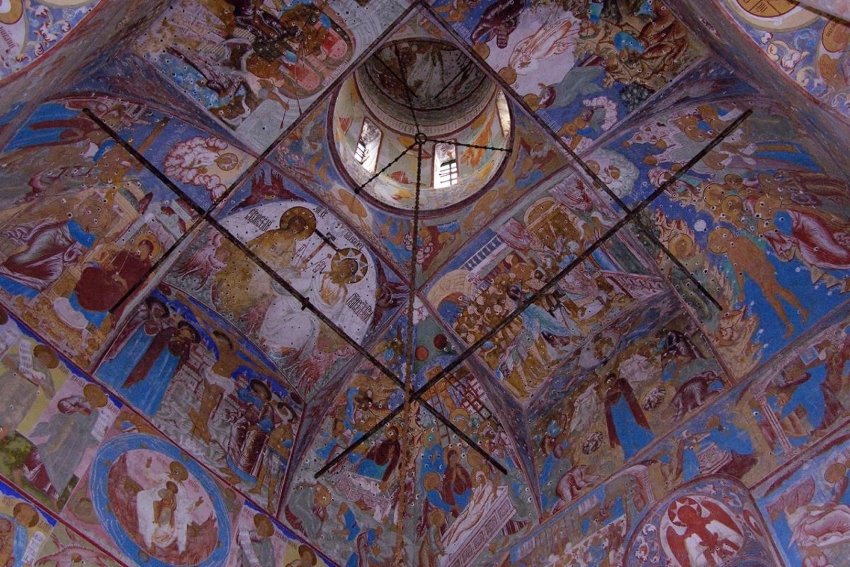Церковь Спаса на сенях Ростов фрески