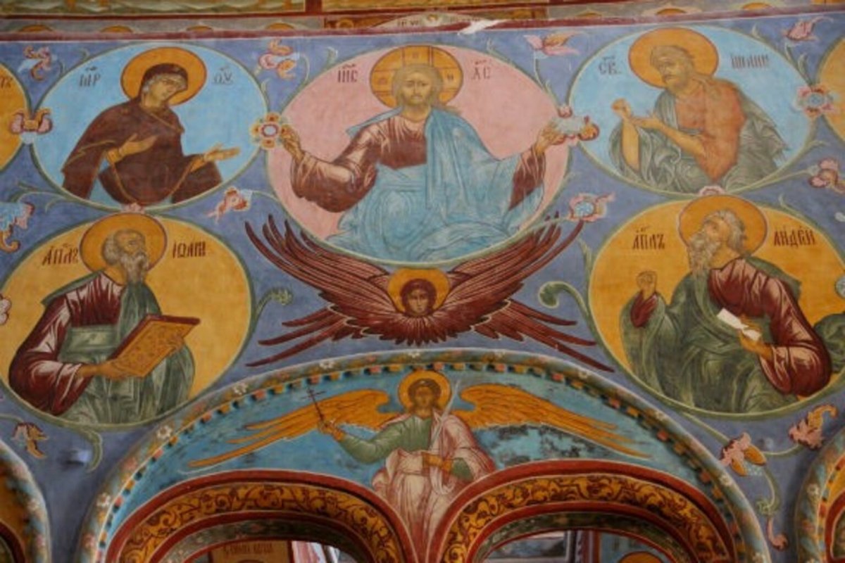 Церковь Спаса на сенях Ростов фрески