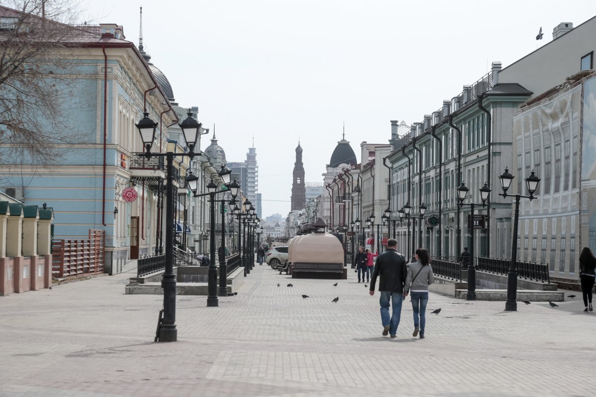 Улица Баумана Казань зимой