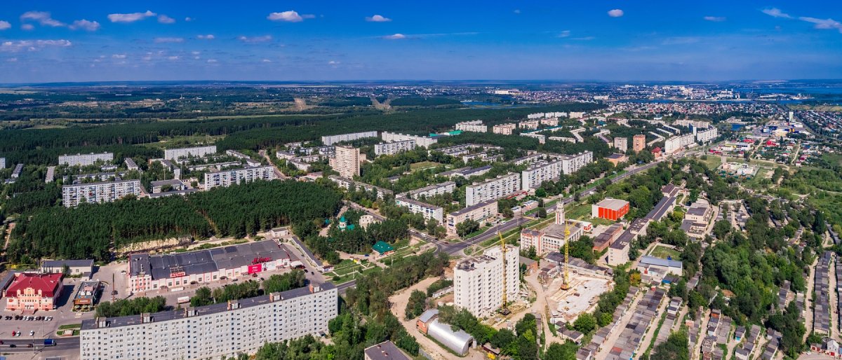 Сызрань с высоты птичьего полета Монгора