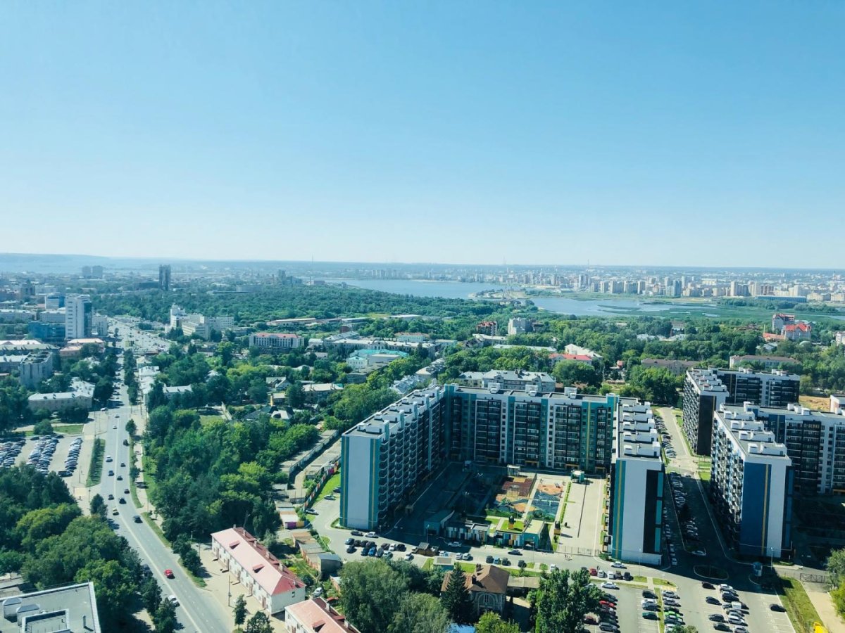 Советский район вид сверху Казань