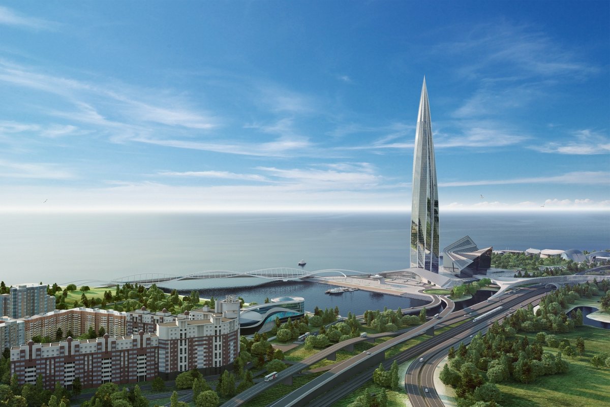 Лахта центр Санкт-Петербург небоскреб