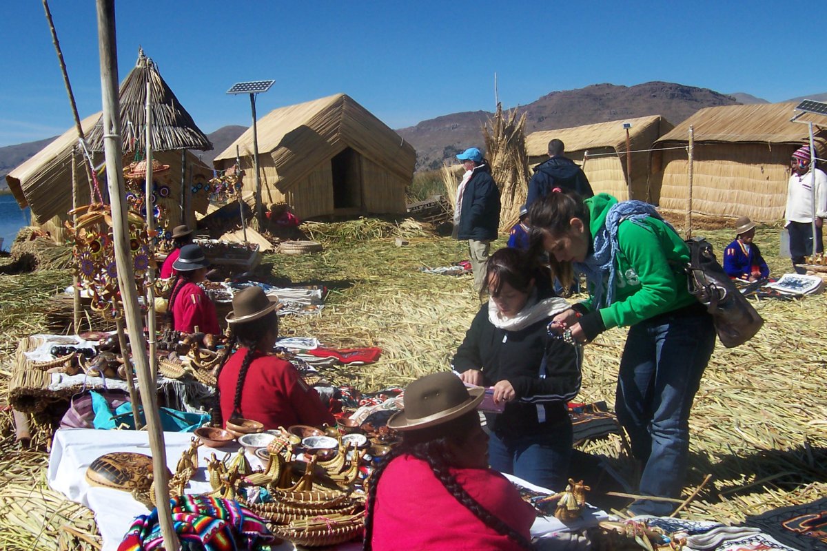 The uros people Live on a Lake