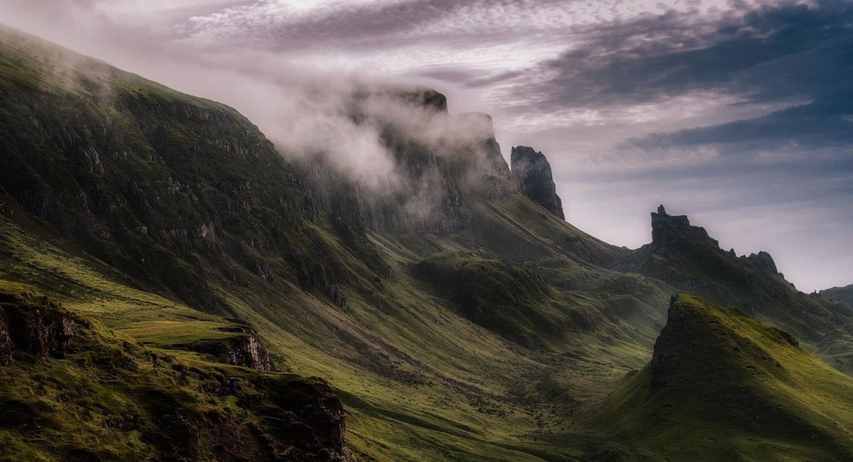 Шотландия скалы