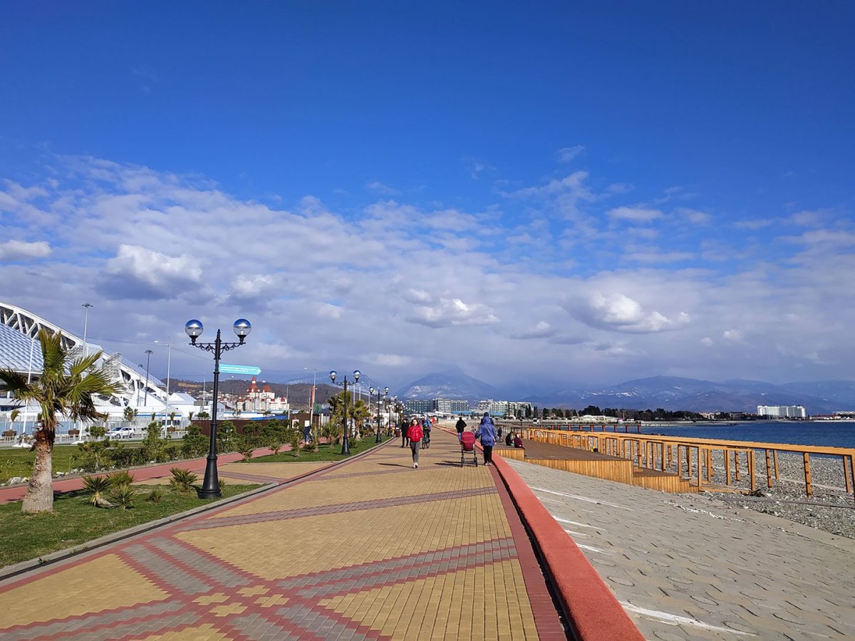 Олимпийский парк Сочи Имеретинская набережная