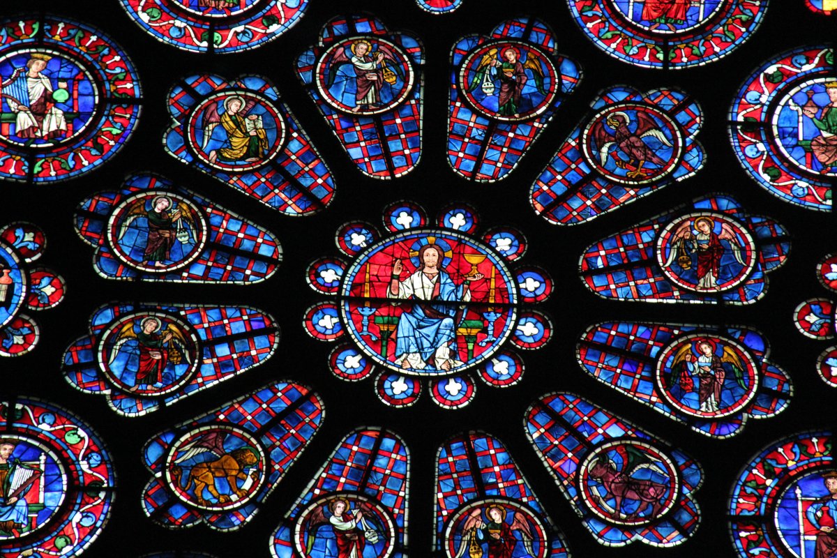 Витражи собора парижской богоматери