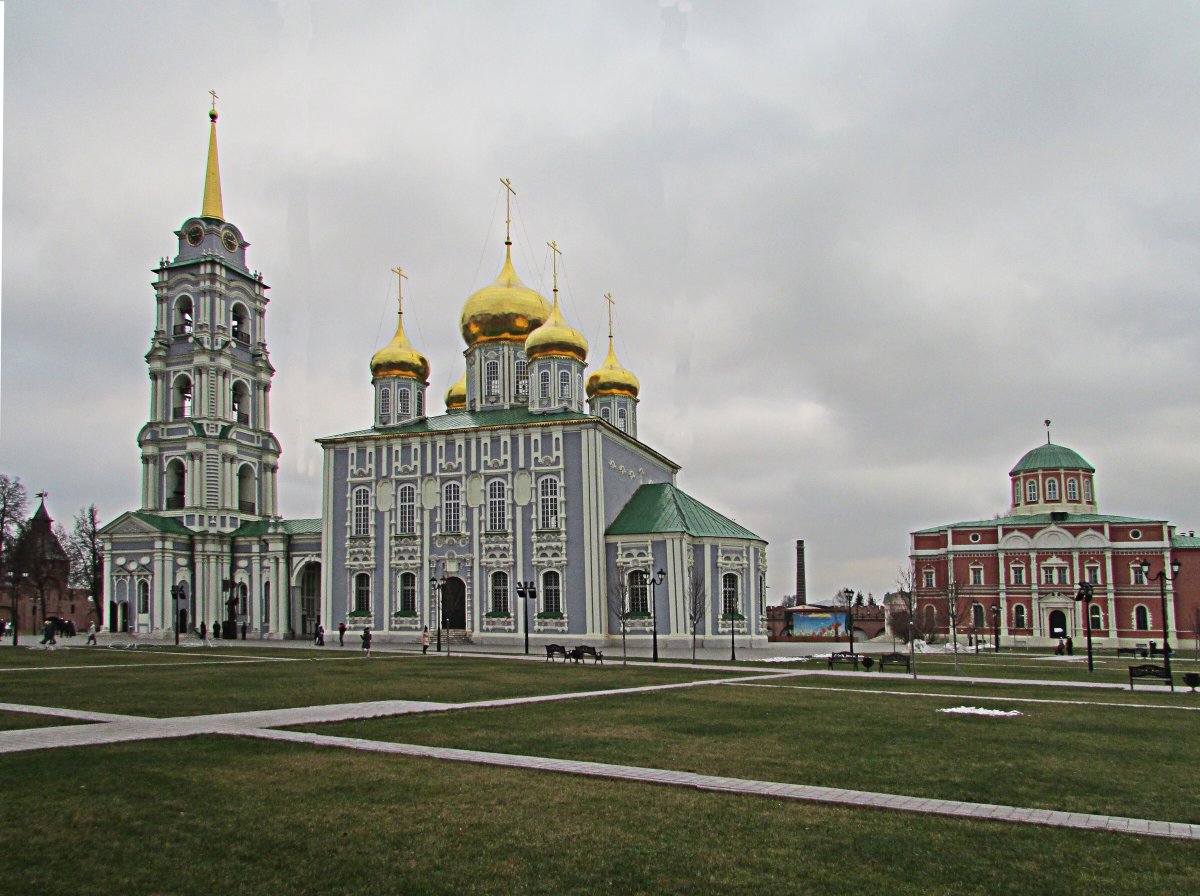 Тула Тульский Кремль Успенский и Богоявленский соборы