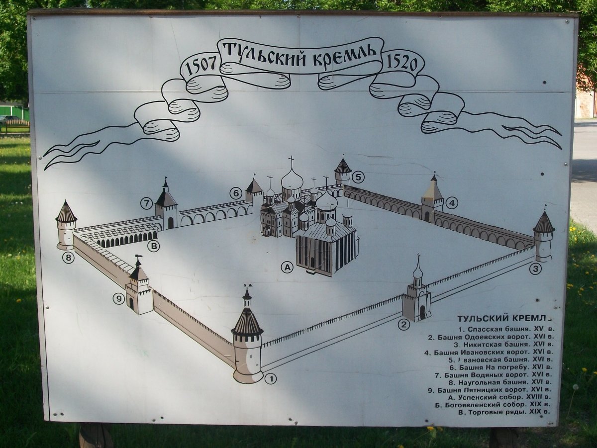 Тульский Кремль чертежи